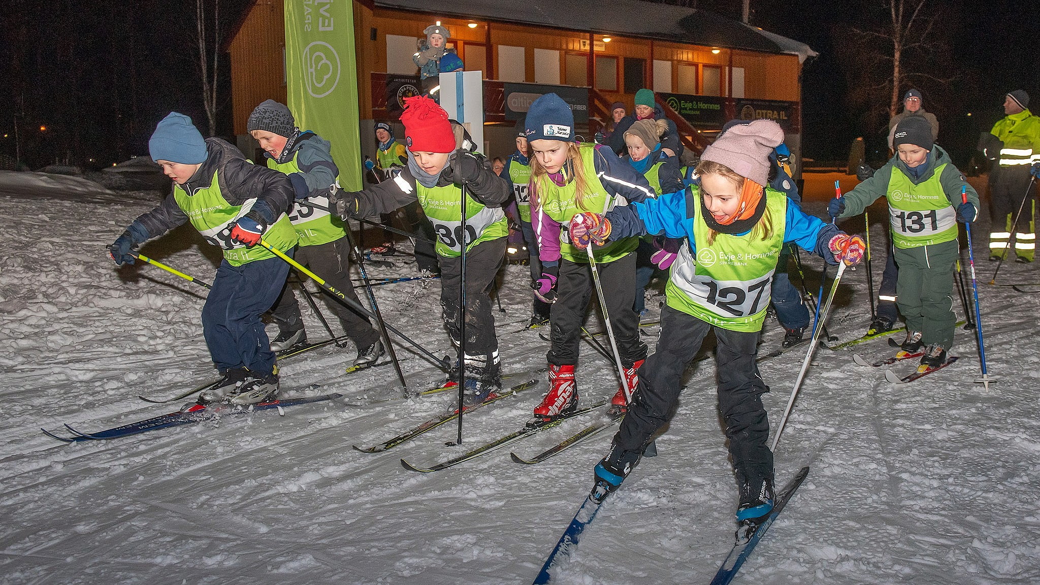 Barn ved startstreken