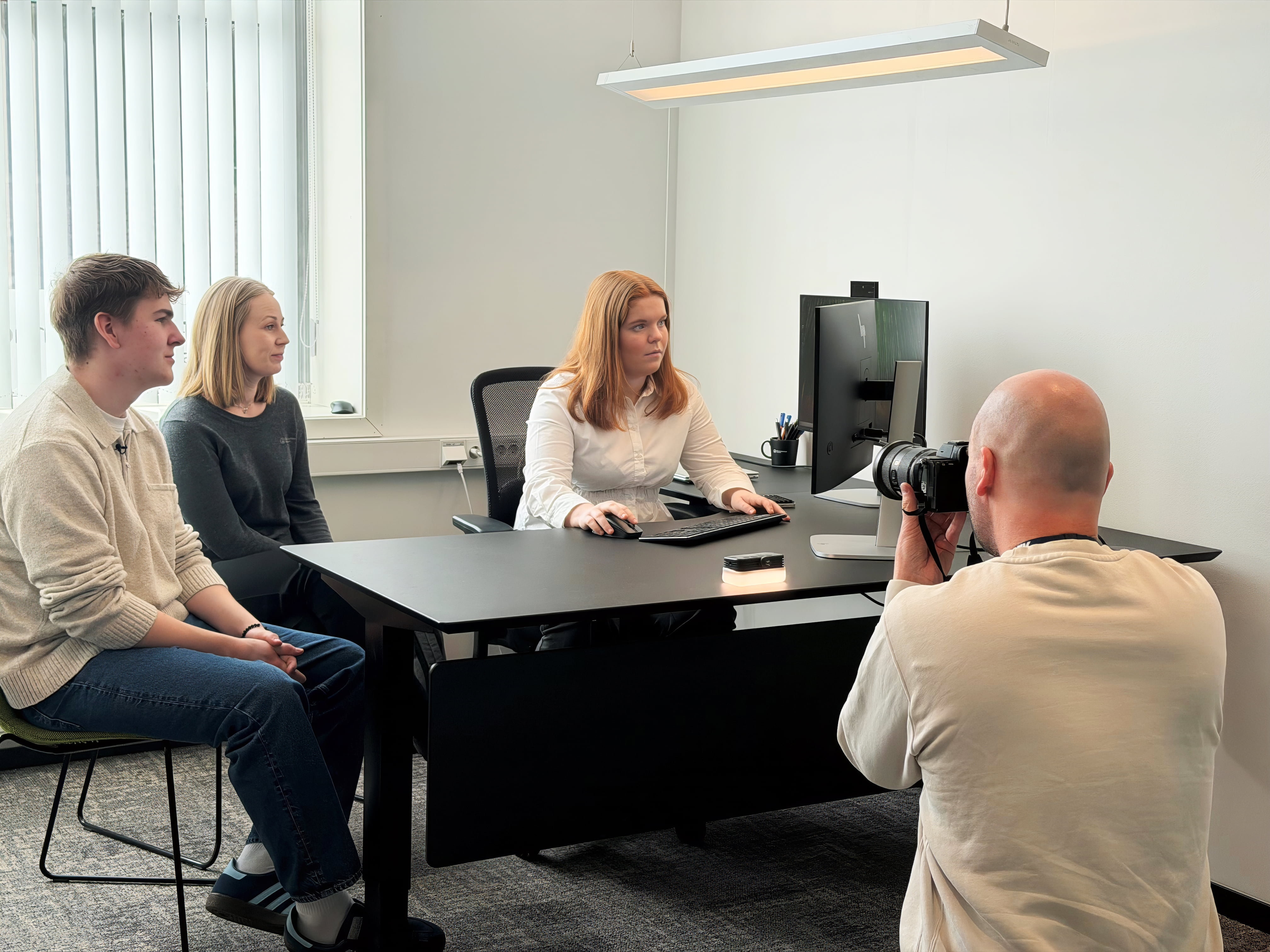 Bilde av elever fra VG2 Vennesla Videregående skole